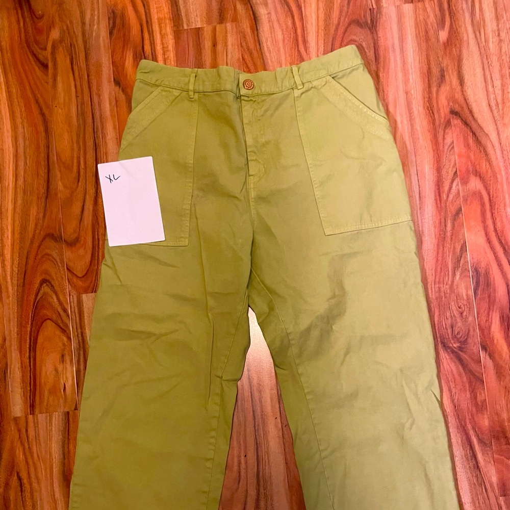 Xl lime green work pants from big bud press